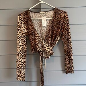 Leopard print sweater by Miss Love from Bobbles and Lace